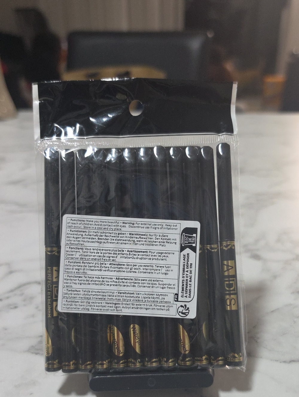 Black Disposable Eyeliner Pens - Pack of 12